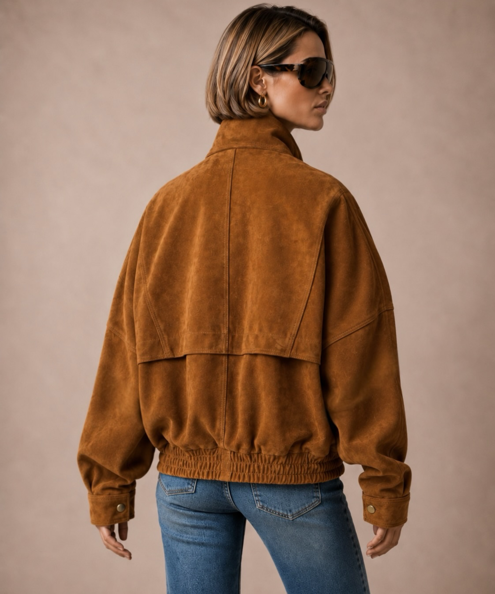 Margot Suede Jacket — Cognac