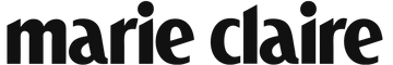 Black 'marie claire' logo on a white background