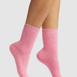 Cashmere Socks - Medium Pink