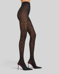 Metallic Leopard Premium Jacquard Tights