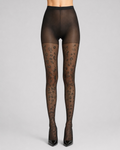 Metallic Leopard Premium Jacquard Tights