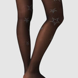 Glitter Star Sheer Tights