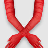 Ariana Ruched Mesh Opera Glove