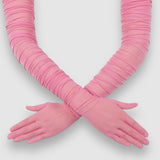 Ariana Ruched Mesh Opera Glove