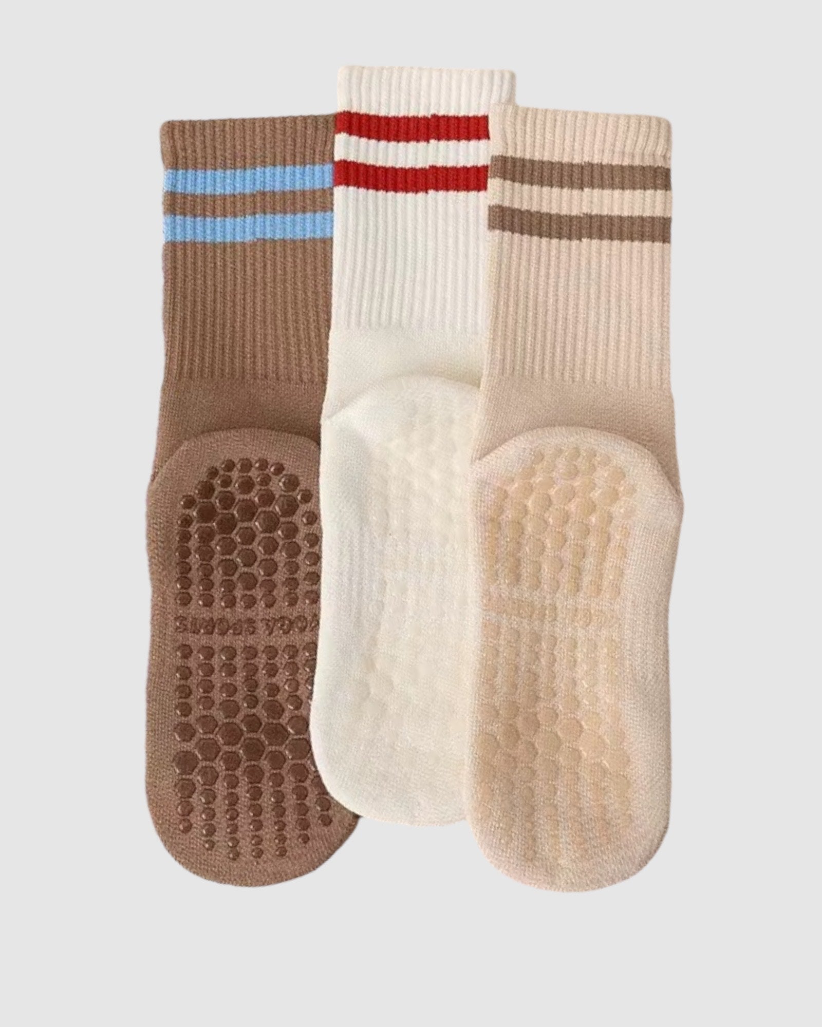 Varsity Grip Socks - 3 Pack - Retro | High Heel Jungle