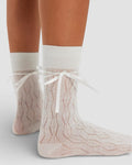 Bella Satin Bow Socks