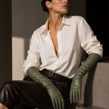 Milana Opera-Length Leather Gloves