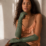 Milana Opera-Length Leather Gloves