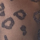 Metallic Leopard Premium Jacquard Tights