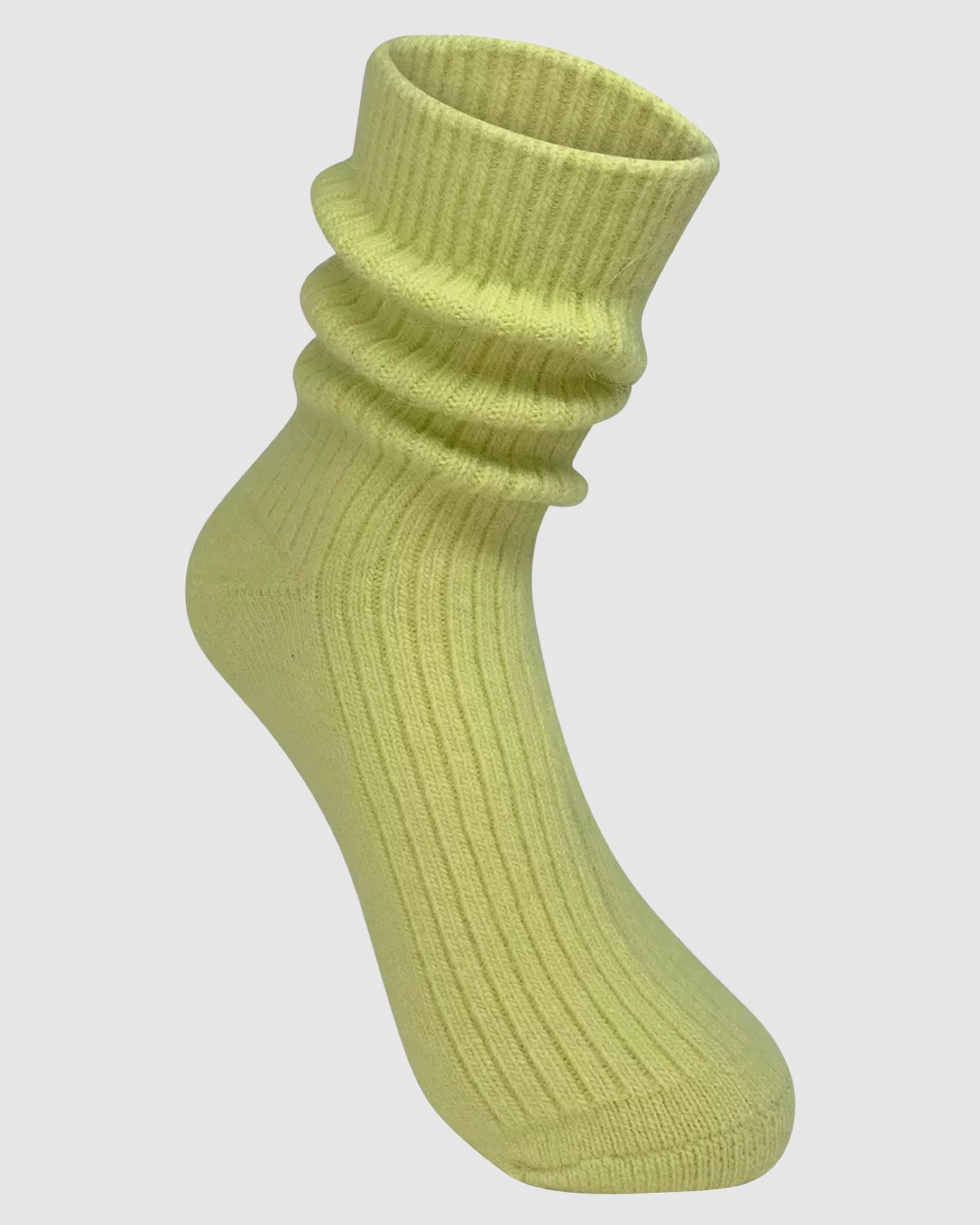 Cashmere Socks Pistachio High Heel Jungle - Main Image