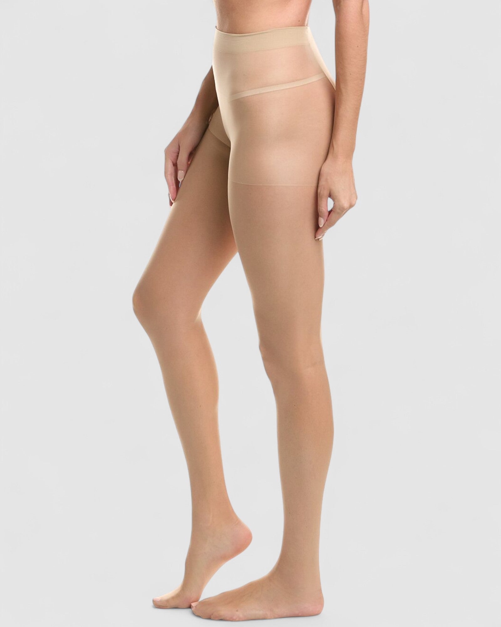 15 Denier Silky Slimming Sheer Tights - 2 Pack - Nude