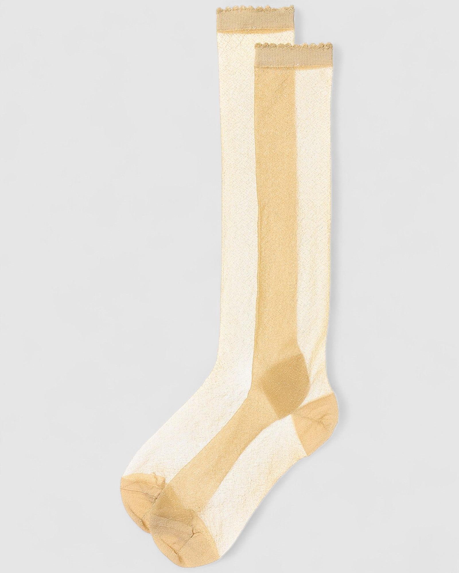 Sheer Magic Knee Sock - Gold
