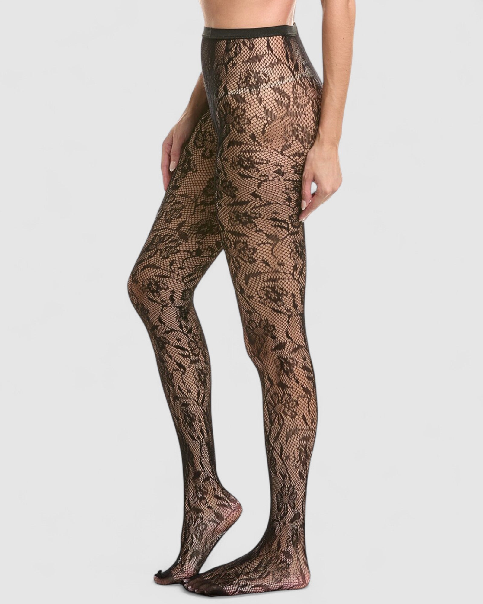 Venise Lace Fishnet Tights