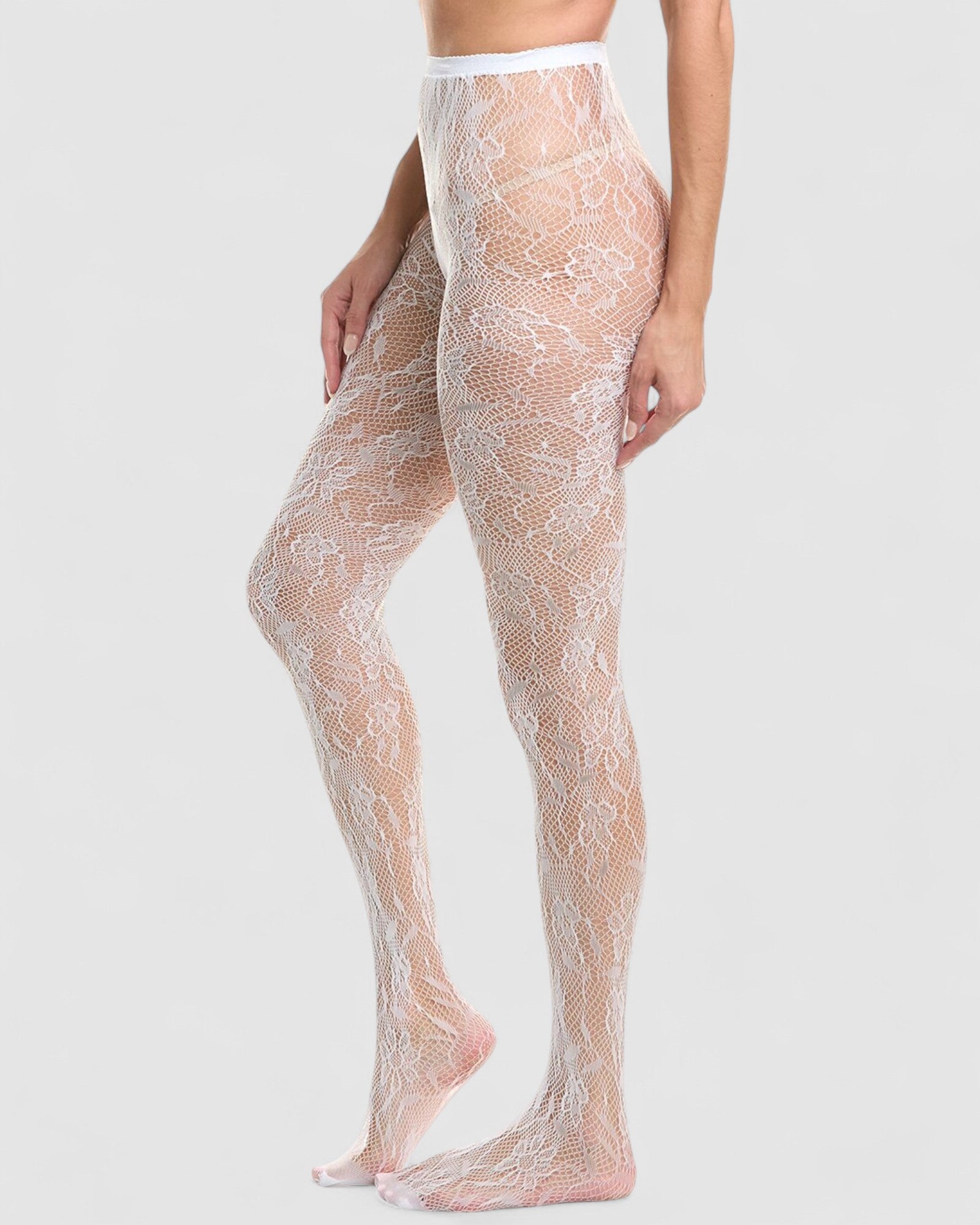 Venise Lace Fishnet Tights