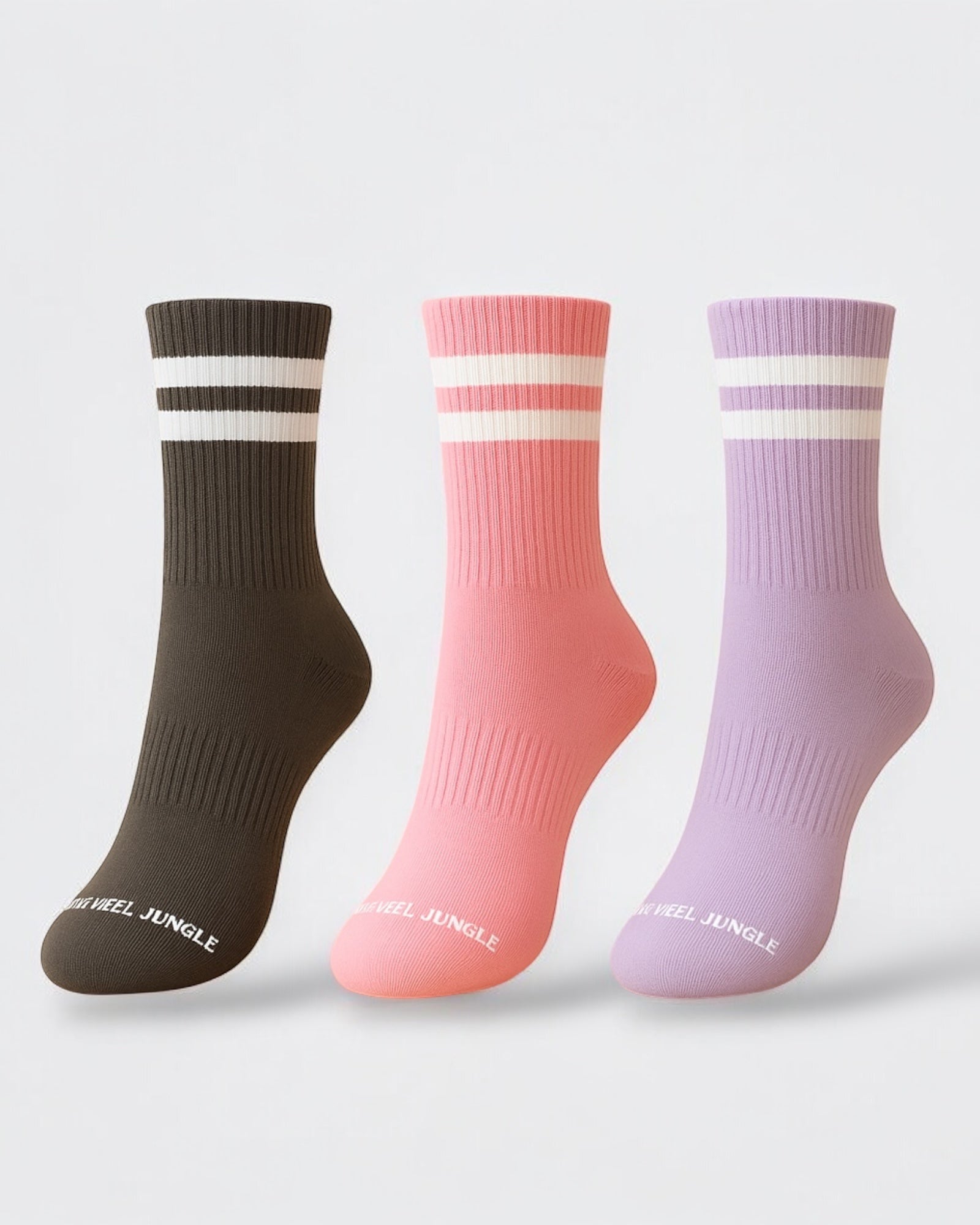 Varsity Pilates Yoga Grip Socks - 3 Pack