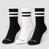 Varsity Grip Socks - 3 Pack - Black/White