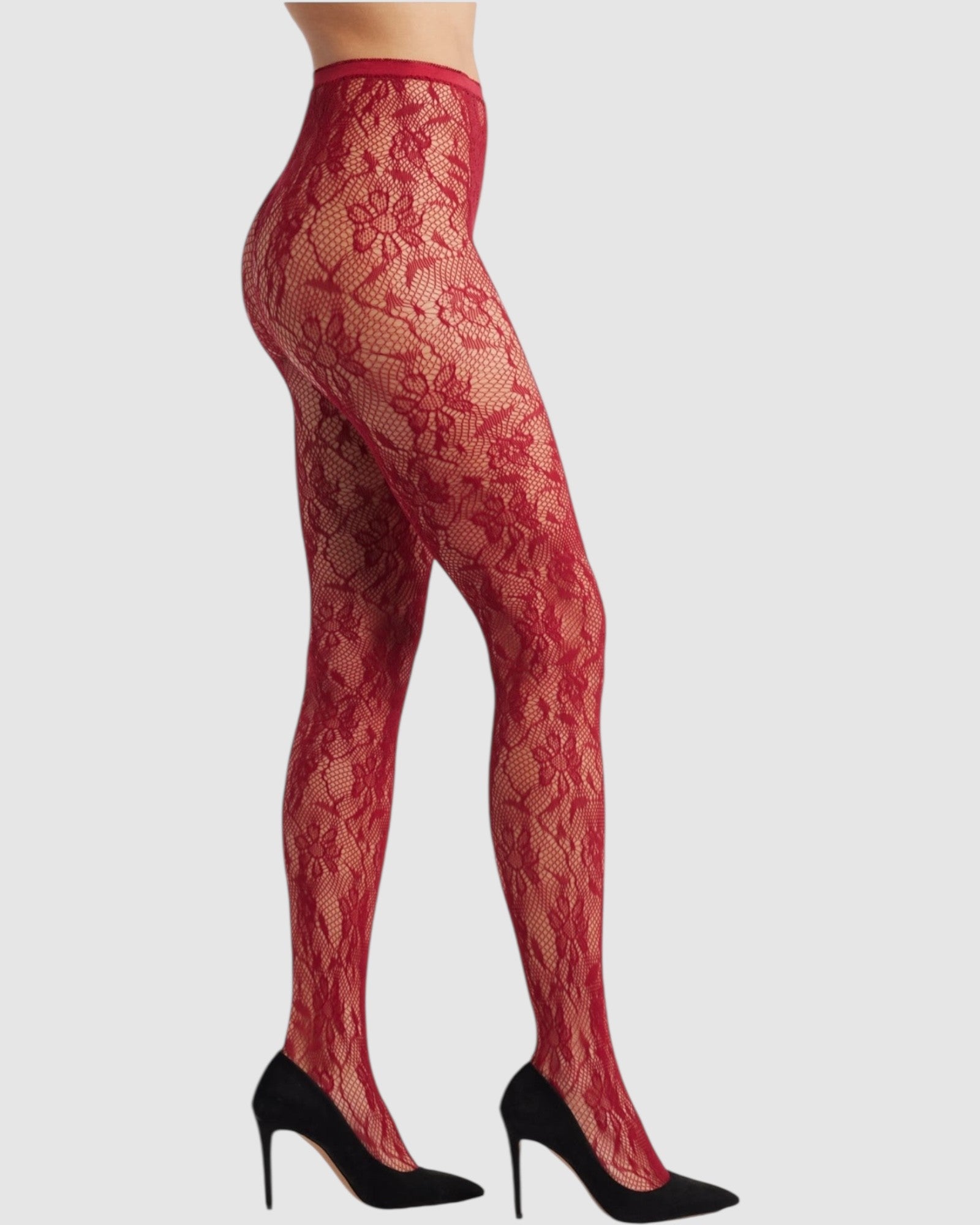 Venise Lace Fishnet Tights