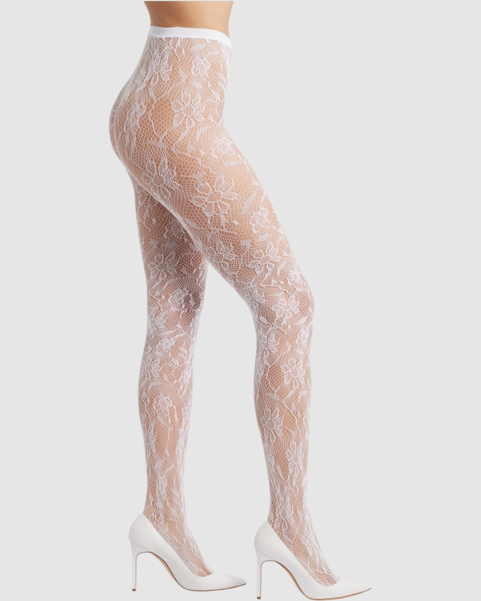 Venise Lace Fishnet Tights