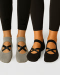 Pilates Grip Socks - 2 Pack