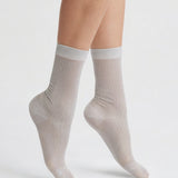 Beam Ribbed Lurex Cotton Sock