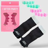 The After Party Silicon Gel Toe Separators & Foot Relief Alignment Socks - Value Bundle
