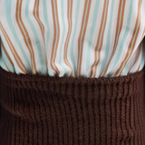 Lauren Pinstripe Cuff Socks