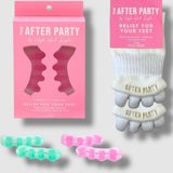 The After Party Silicon Gel Toe Separators & Foot Relief Alignment Socks - Value Bundle