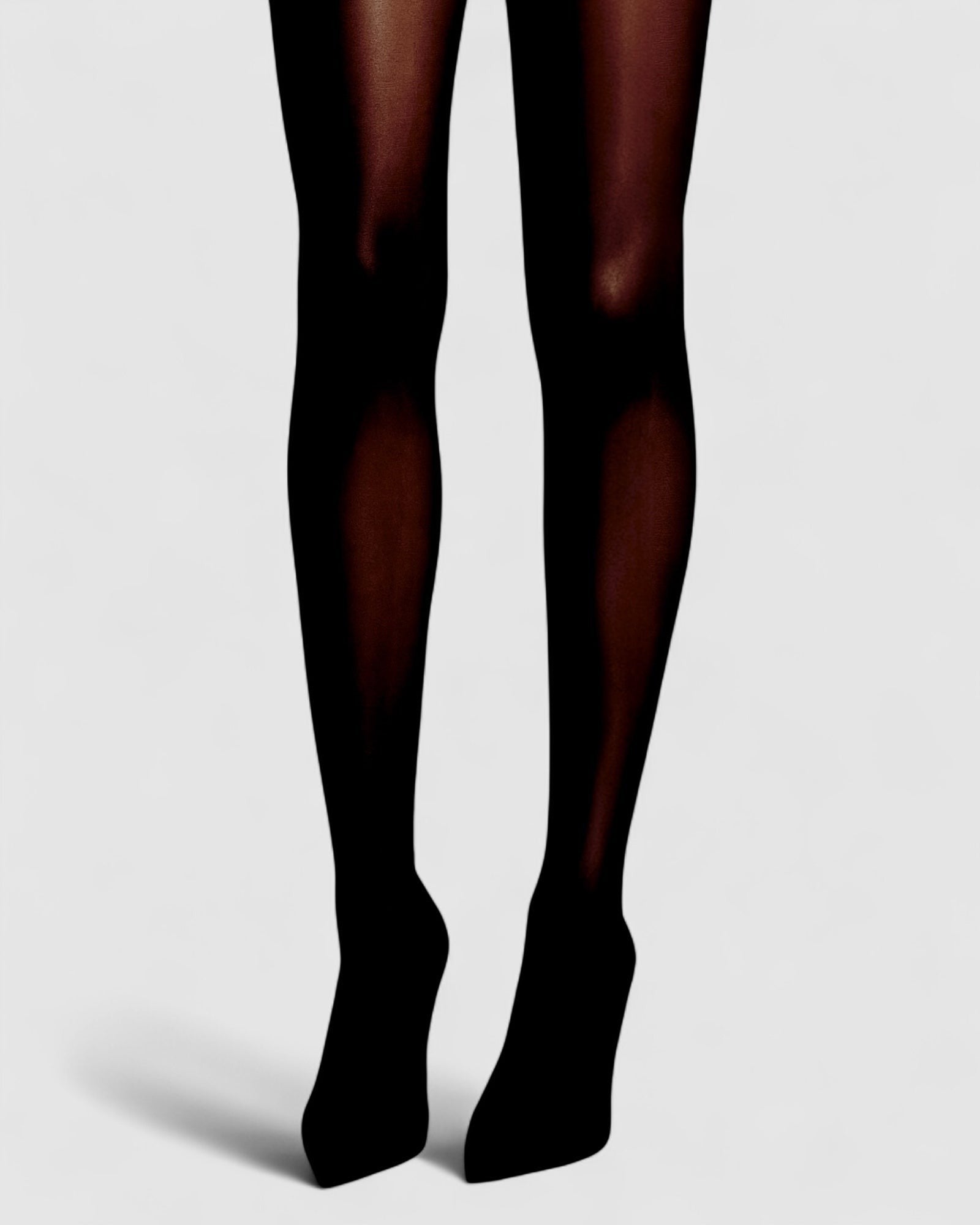 Satellite Crystal Back Seam Opaque Tights