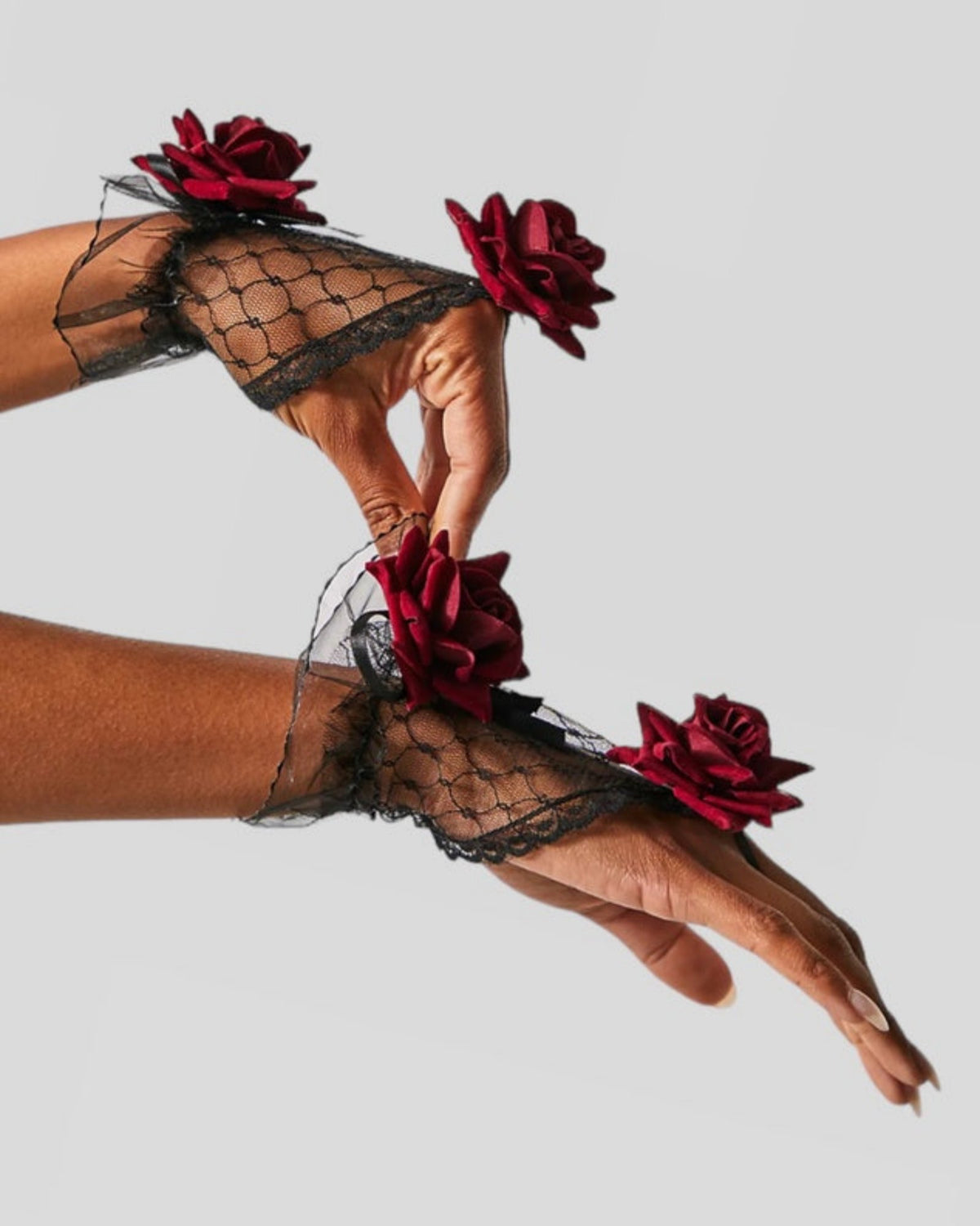 Moulin Rouge Fingerless Gloves | High Heel Jungle