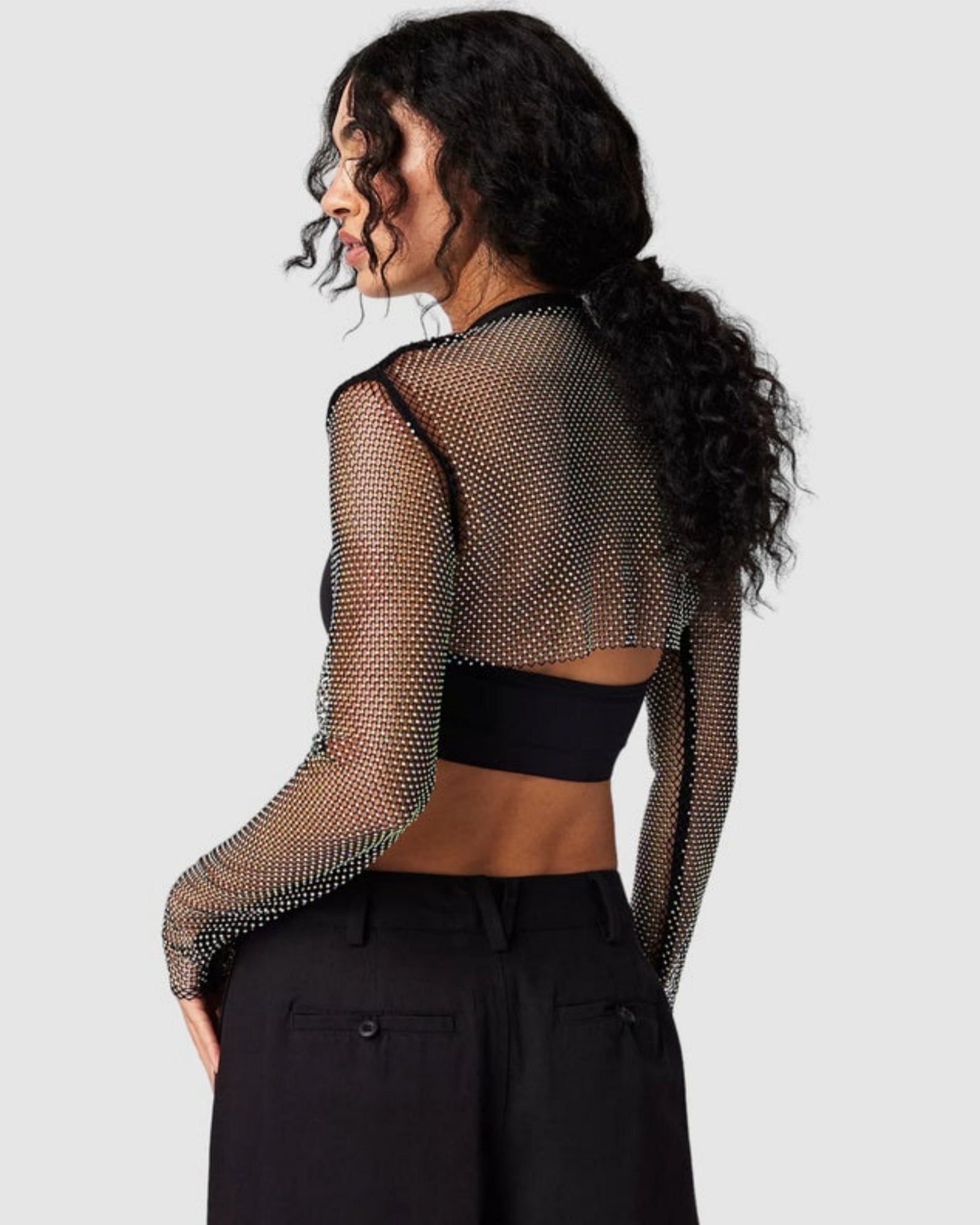 Siren Mesh Bolero - Black