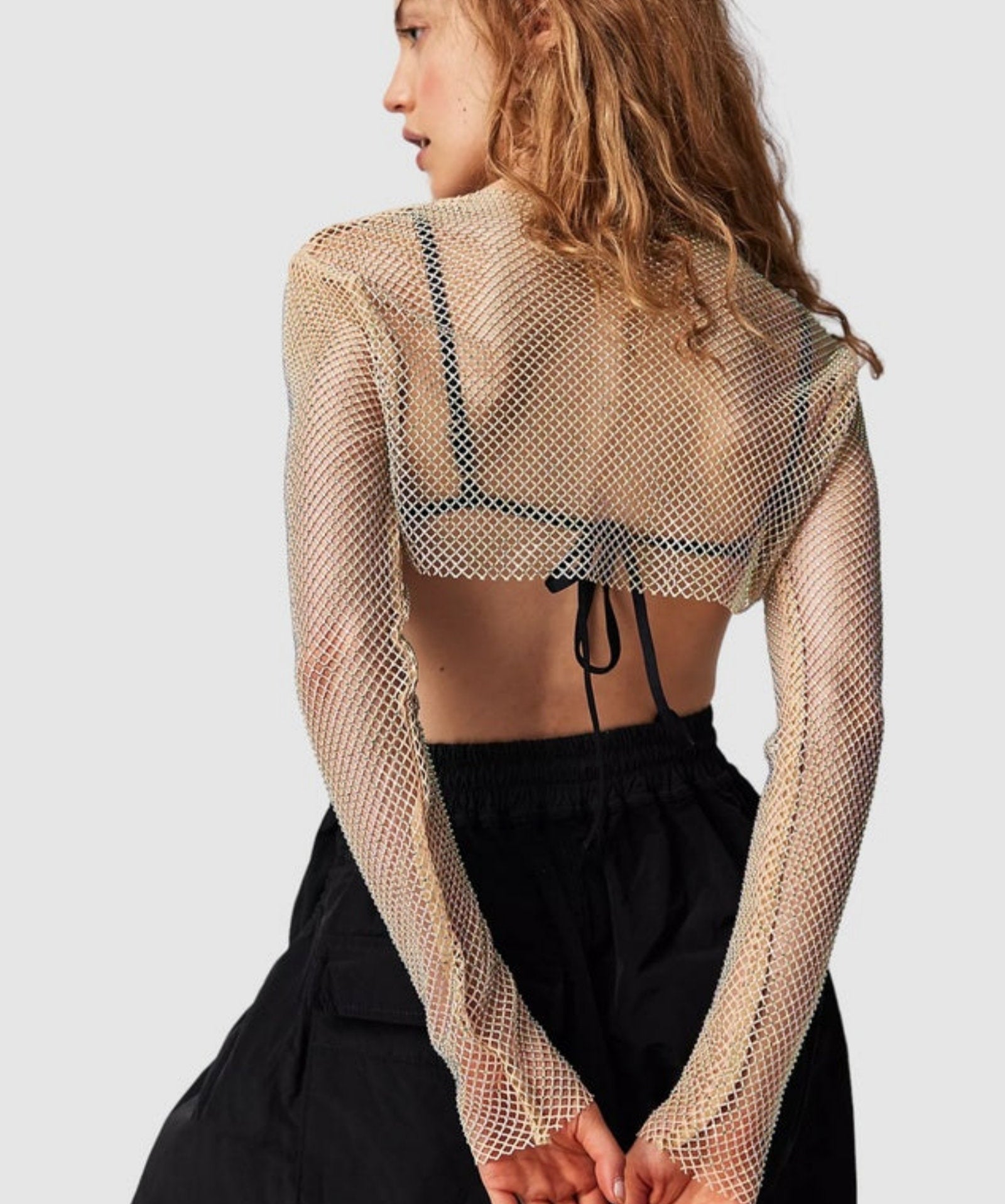 Siren Mesh Bolero - Gold