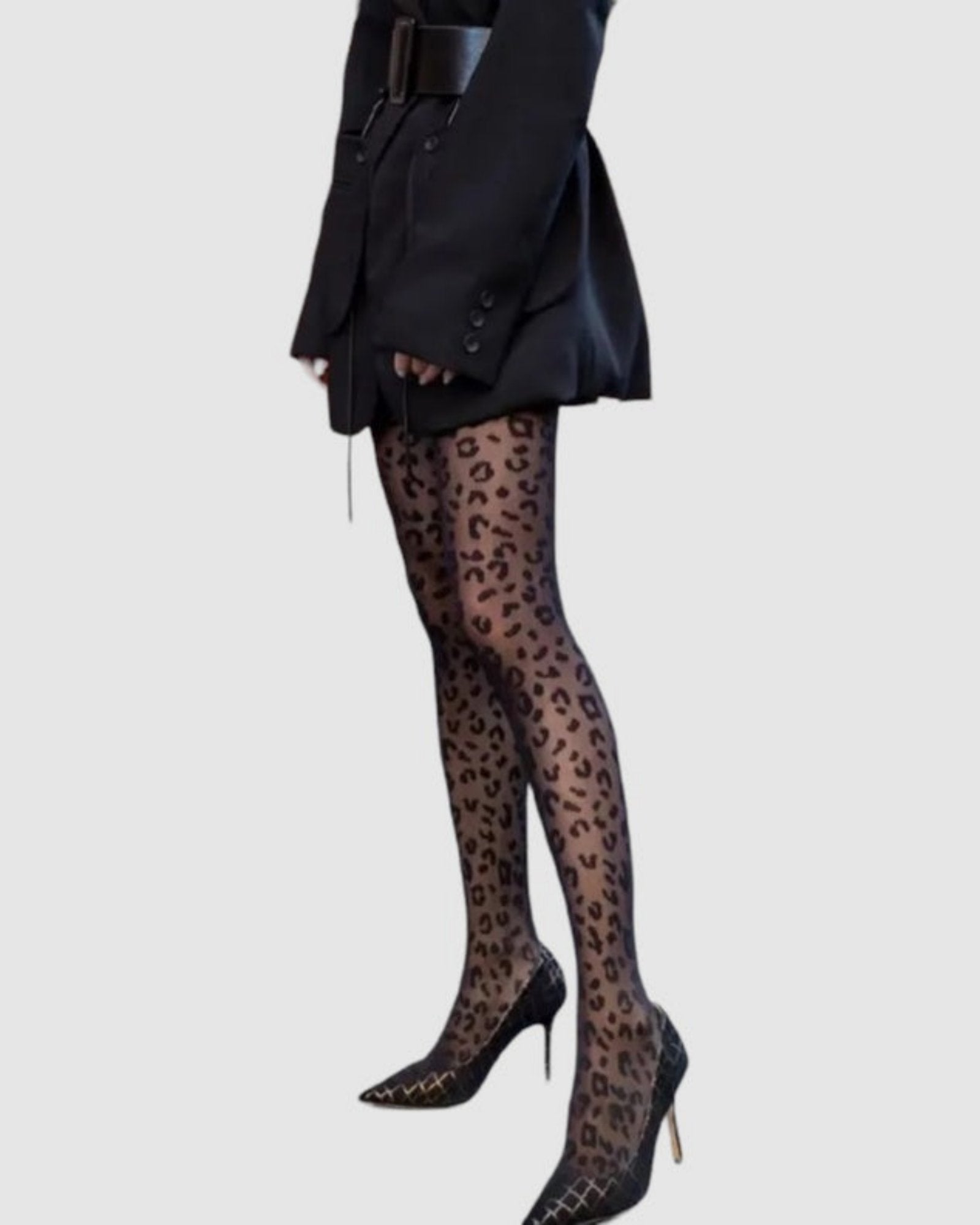 Leopard Print Tights