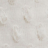 Waffle Combed Cotton Socks - White