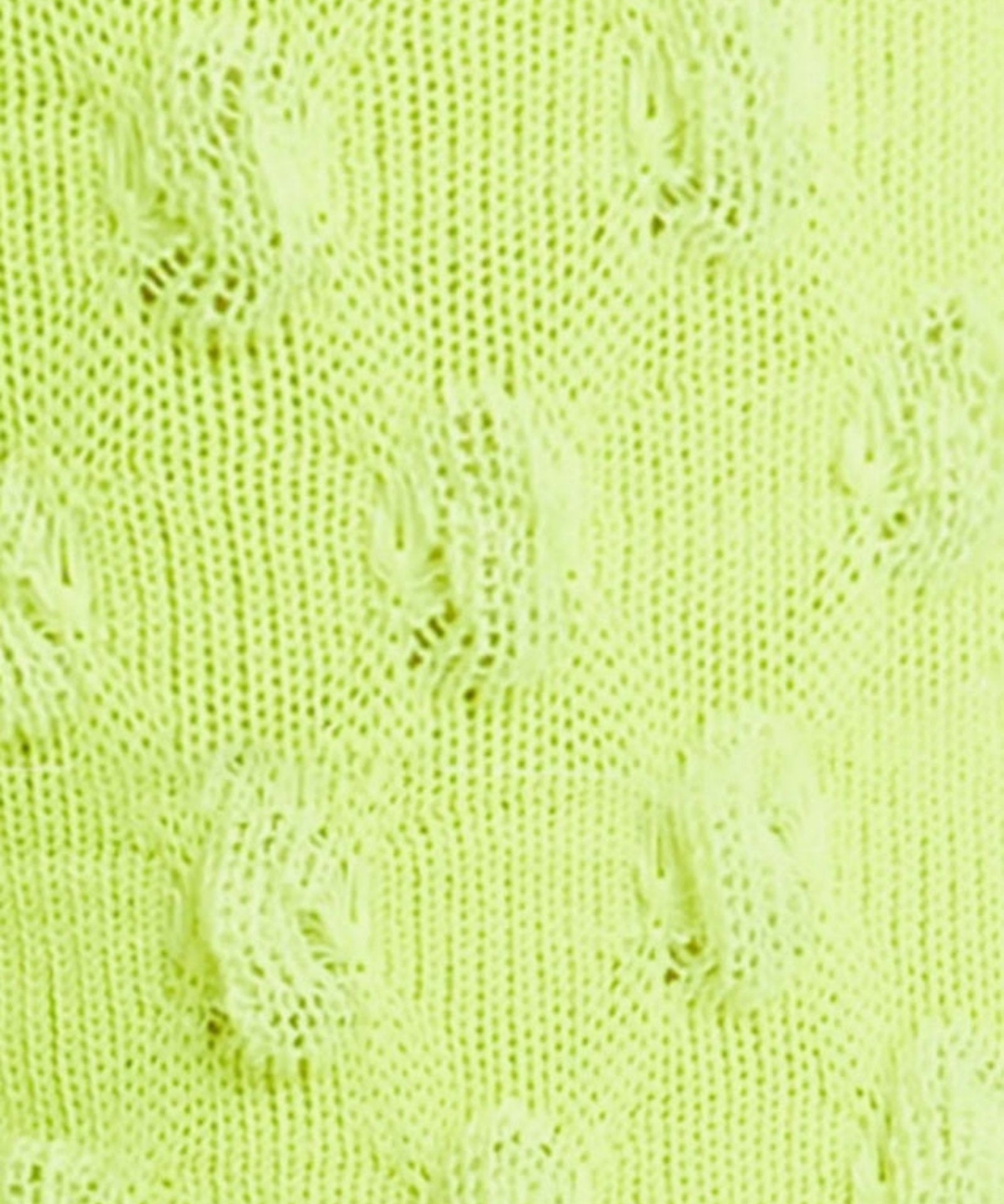 Waffle Combed Cotton Socks - Lime