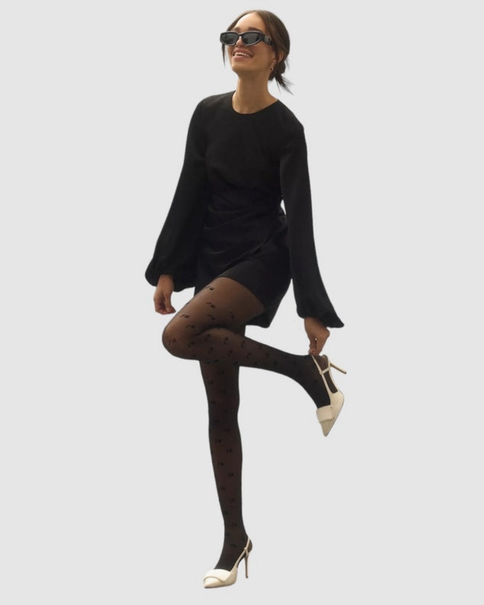 I DO  Velvet  Flocking Tights