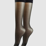 Ultra Sheer Calf Socks - Two Pack - Black