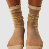 Sheer Magic Knee Sock - Gold