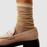 Sheer Magic Knee Sock - Gold