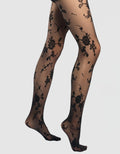 Floral Jacquard Sheer Tights
