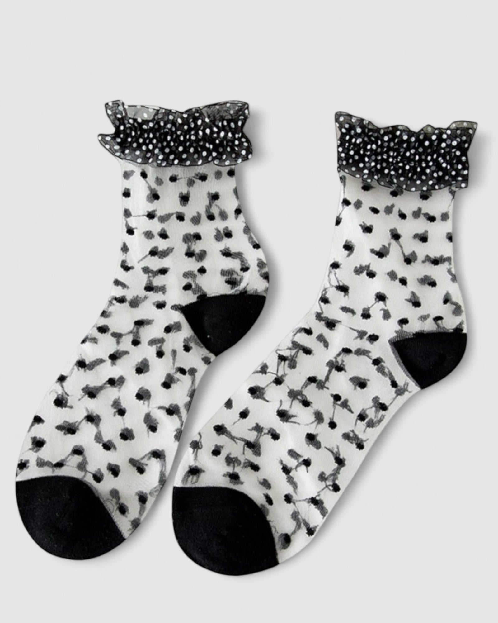 Sheer Frilly Socks