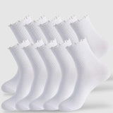 Premium Cotton Frill Edge Socks- 5 Pack